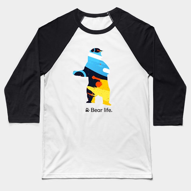 Bear Baseball T-Shirt by Aestcoart